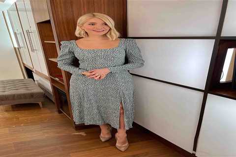 Holly Willoughby wows fans in £85 dress as she heads into the sunshine amid UK’s mini heatwave