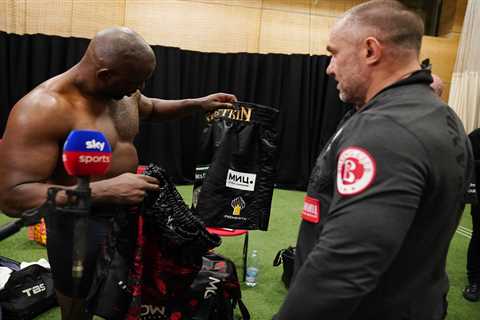 Dillian Whyte regrets swapping shorts with Povetkin after realising they are not as expensive as..