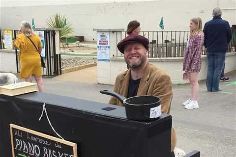Busker fined £200 for breaking Covid rules by playing his piano in the street
