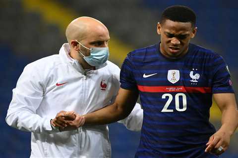 Man Utd boost with Anthony Martial injury described as ‘nothing serious’ by France boss Didier..