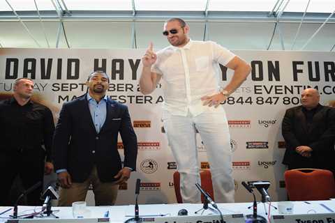 David Haye insists he would have beaten ‘baby’ Tyson Fury in 2013 clash and reveals how he’d have..