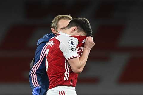 Arsenal suffer double injury blow as Kieran Tierney limps off and Arteta confirms David Luiz could..