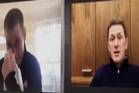Watch Richard Johnson wipe away tears as big pal AP McCoy thanks him for ’20 years of nightmares’..