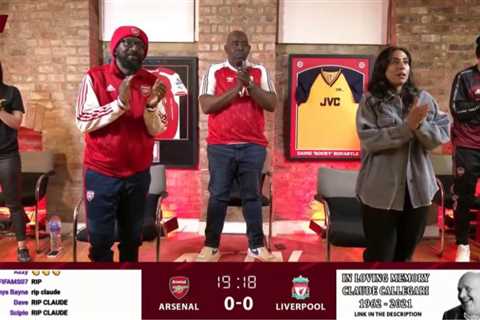 AFTV stars honour Claude Callegari with minute’s applause for late legend during Arsenal’s..