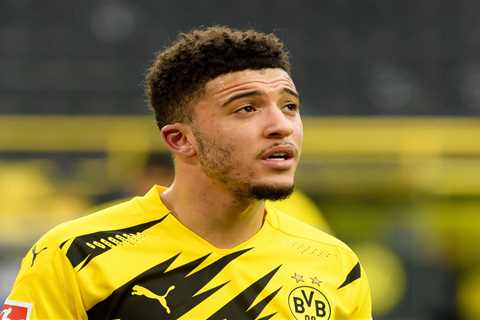 Jadon Sancho could miss BOTH legs of huge Man City clash with Borussia Dortmund star out injured