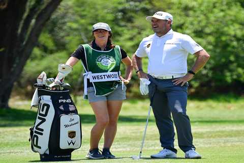 Who is Lee Westwood’s girlfriend Helen Storey, and why isn’t she caddie for him at The Masters?