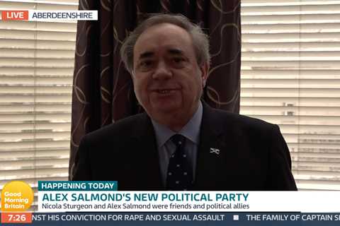 Good morning Britain’s fiery interview with Alex Salmond in chaos as he’s plunged into darkness..