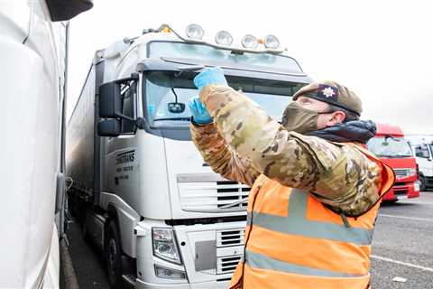 Lorry drivers arriving in UK have to take Covid test from TODAY to stop mutant strains