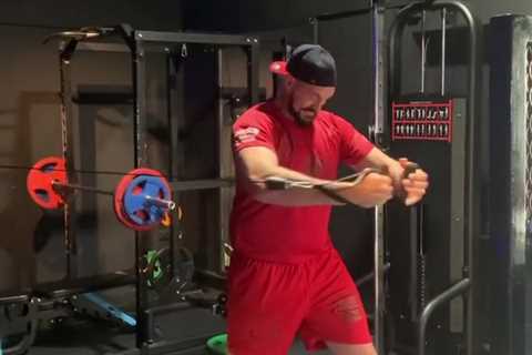 Watch Tyson Fury work up sweat in gym for Anthony Joshua fight before driving off in £300,000..