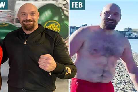 Tyson Fury shows off new look lean body transformation as he meets up with Frank Bruno ahead of..