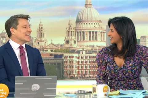 Ben Shephard looks sheepish as Ranvir Singh suggests he form a same-sex couple on Strictly so wife..