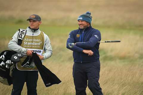Who is Lee Westwood’s son Sam, and why is he caddying for his dad at the Masters?
