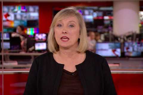 BBC newsreader Martine Croxall switches outfits and wears black to announce Prince Philip’s death..