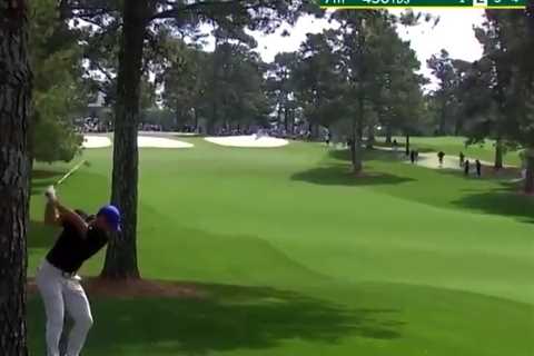 Watch Rory McIlroy hit his dad Gerry with wayward Masters approach shot on seventh hole at Augusta