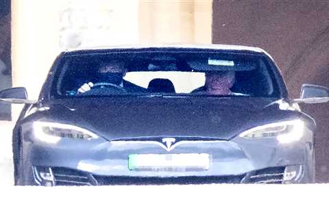 Prince Charles seen leaving Windsor Castle after visiting the Queen as Palace announces Prince..