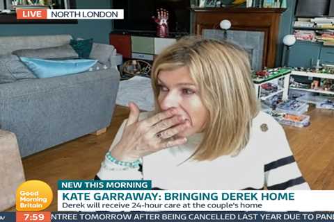Kate Garraway in tears as she recalls laying 4 places at the table to serve Derek his favourite..