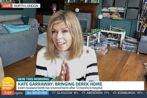 Kate Garraway reveals moment husband Derek burst into tears as he reunited with his kids for first..
