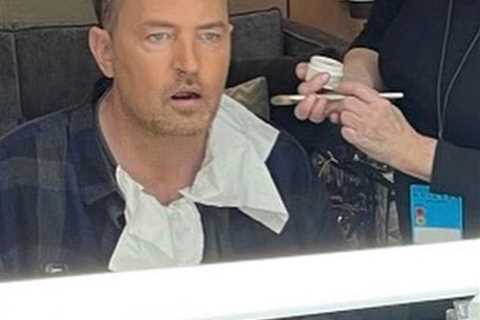 Friends’ Matthew Perry posts and deletes a look behind the scenes of the reunion and the iconic..