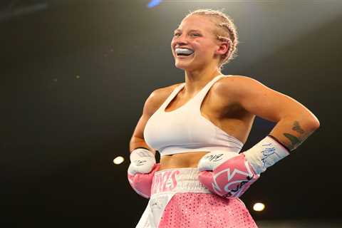 Maths teacher Ebanie Bridges is boxing hopeful who poses in lacy lingerie at weigh-ins and fought..