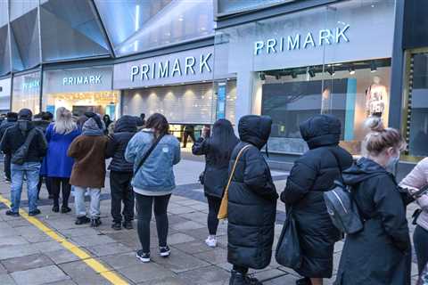 Primark shoppers queue from dawn for first chance to grab a bargain as April 12 rules mean..