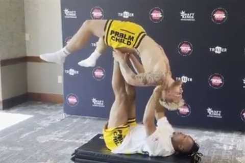 Jake Paul trolled by Ben Askren over bizarre yoga training video as YouTuber sprawls out while..