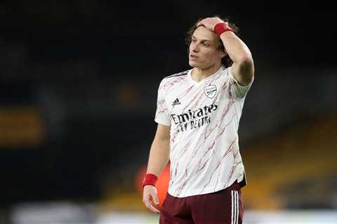 David Luiz ‘facing Arsenal axe this summer with club unlikely to offer him new deal and available..