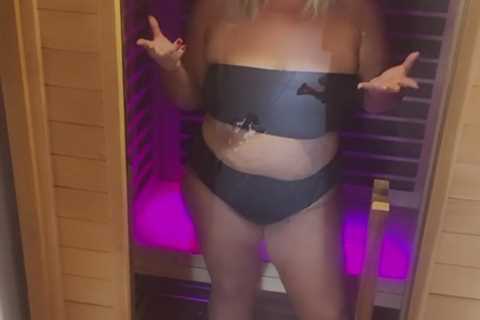 Gemma Collins reveals new £4k sauna in £1.3m Essex home as she strips down to a bikini to show off..