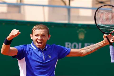 Monte Carlo Masters: Dan Evans follows up shock win over Novak Djokovic by defeating David Goffin..