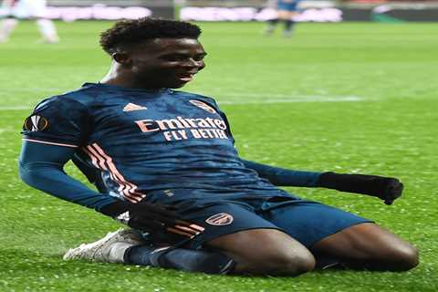 Arsenal starlet Bukayo Saka was ‘different class’ in Slavia Prague rout, claims BT Sport pundit..