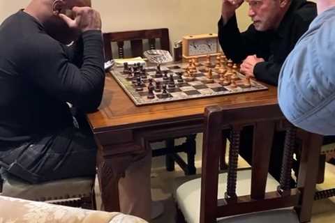 Mike Tyson heads to Arnold Schwarzenegger’s house for a game of chess &amp; golf along with UFC..