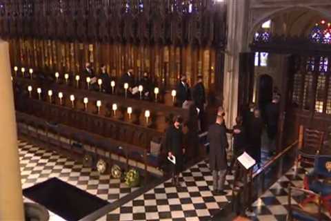 Poignant moment Kate Middleton pauses and bows head as mark of respect at Philip’s funeral