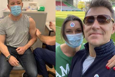 Good Morning Britain’s Ben Shephard unveils his muscular arms as he gets his first coronavirus..