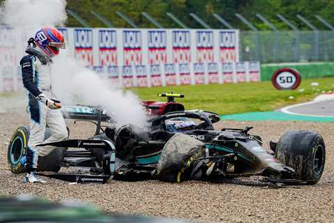 Russell will ring Bottas to apologise after calling Mercedes team-mate ‘f***ing p****’ following..