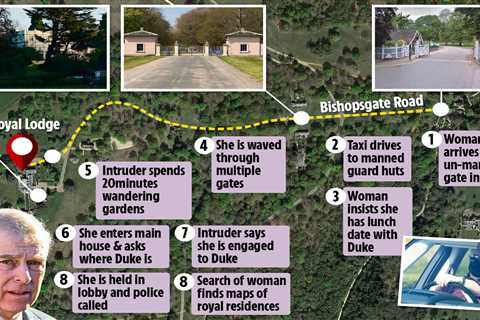 Prince Andrew security scare as woman arrested wandering around grounds days after Philip funeral
