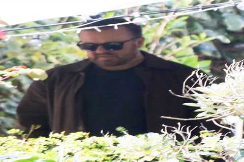 Ricky Gervais arrives on the set of After Life series three after revealing Netflix hit starts..