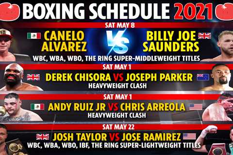 Boxing schedule 2021: EVERY upcoming fight including Canelo vs Saunders, Joshua vs Fury date and..