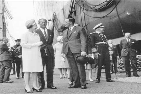 Queen and Prince Philip launch the QE2 transatlantic superliner in fascinating pics as her maiden..