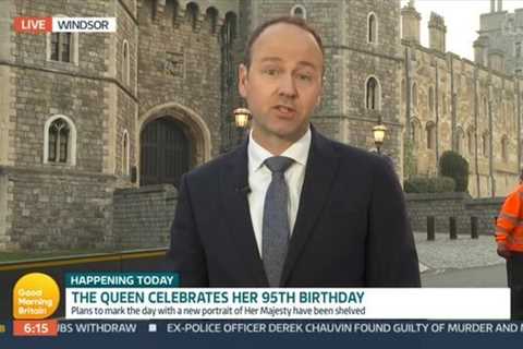 Cringe-worthy moment GMB reporter’s birthday tribute to Queen is interrupted by a dustbin lorry