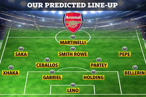 How Arsenal could line up against Everton with FIVE players including Aubameyang and Lacazette..