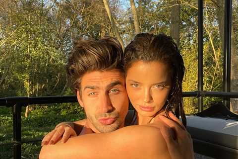 Love Island’s Maura Higgins and boyfriend Chris Taylor snuggle up in the hot tub as he admits to..