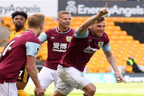 Wolves 0 Burnley 4: Sublime Chris Wood is first player to score first-half away Prem hat-trick..
