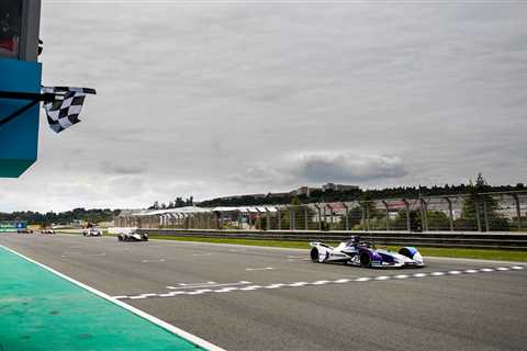 BMW’s British rookie Jake Dennis dominated in Valencia to win his first Formula E race