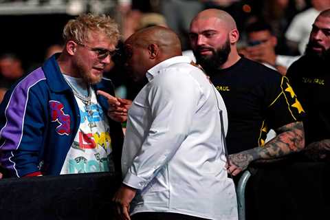 Daniel Cormier threatens to ‘slap’ Jake Paul after YouTube star gatecrashes UFC 261 and fans break..