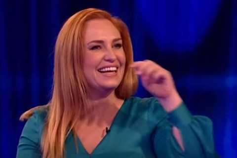 Josie Gibson open-mouthed as Ben Shepherd hands over VERY cheeky prize on Tipping Point celeb..