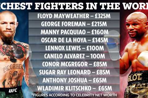 Richest fighters in world as Jake Paul claims he made more in third fight than any UFC star bar..