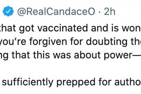 Candace Owens says Covid mask-wearers are ‘prepped for authoritarianism’ as face coverings are..