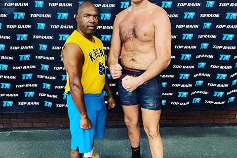 Tyson Fury looks lean after showing off ripped abs and incredible body transformation as he plots..