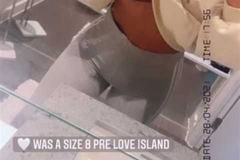 Shaughna Phillips shows off her weight loss after going from a size 8 to a 14 after Love Island