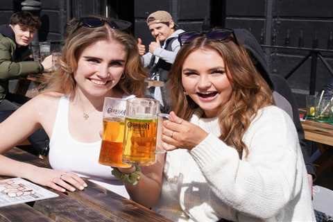 Pubs &amp; shops are primed for £4billion bank holiday weekend – as England on track for total..