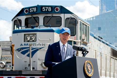 To Promote His Infrastructure Plan, Biden Revisits ‘Amtrak Joe’ Days